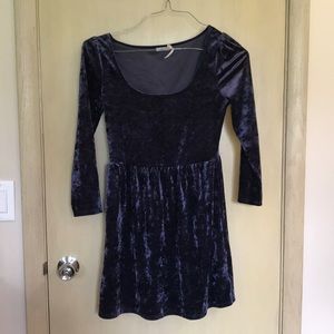 kimchi blue velvet skater dress